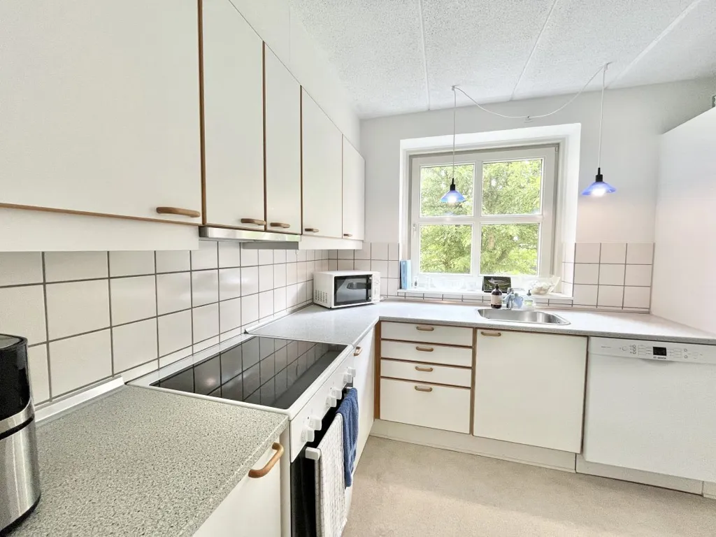 Kitchen - 2-Bedroom Apartment with Garden in Aalborg