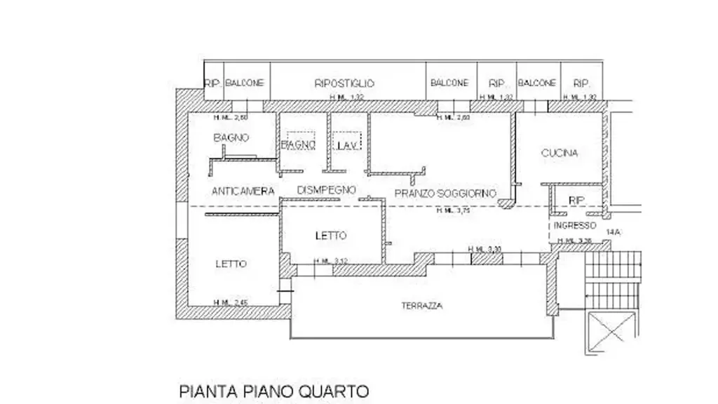 Plaan - Luxury Penthouse with Terraces in Modena