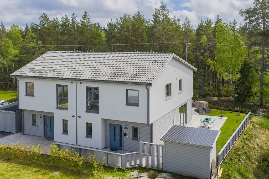 Õhuvaade - Terraced House with Garden in Högmora