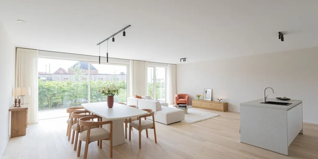 Salle à manger - Appartement Instapprêt avec Terrasse à Anzegem