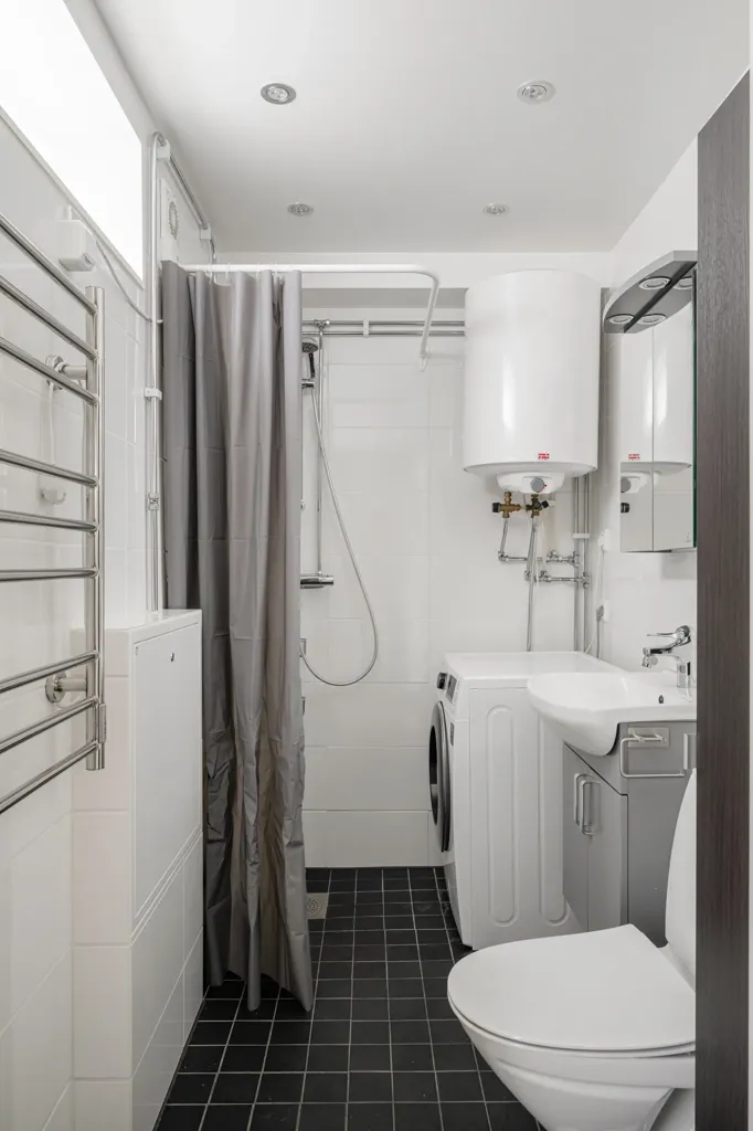 Salles de bain - Efficient Flat with Parking in Stockholm