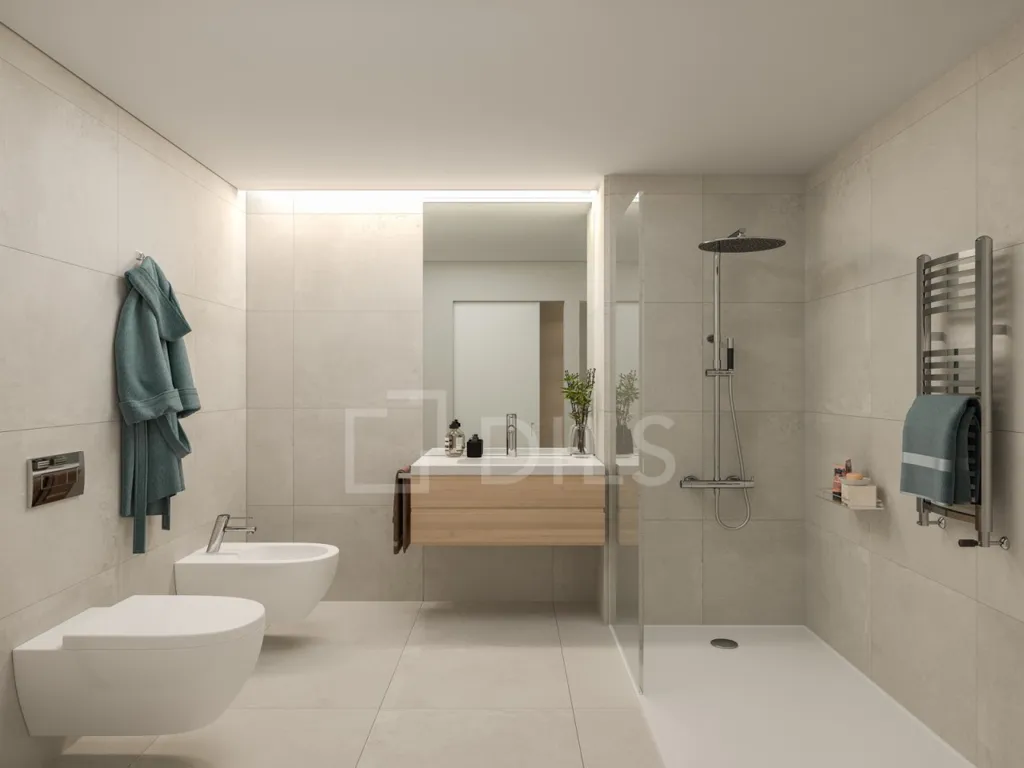 Bagni - Luxury 3-Bedroom Flat with Balcony in Carnaxide