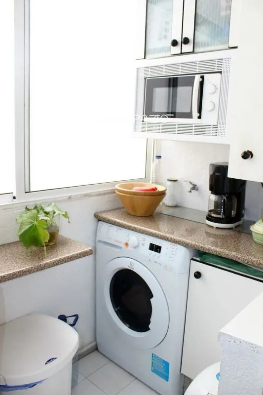 Pesuköök - Bright Apartment with Terrace in Lugo