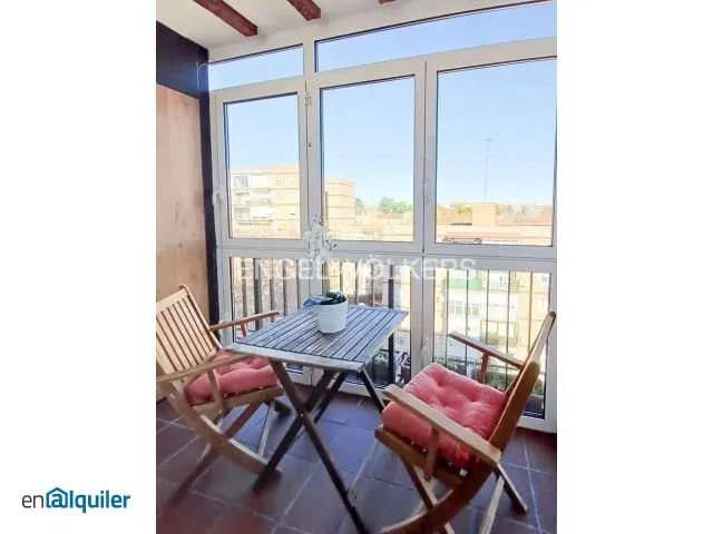 Balcon - Apartment with Terrace in Barajas