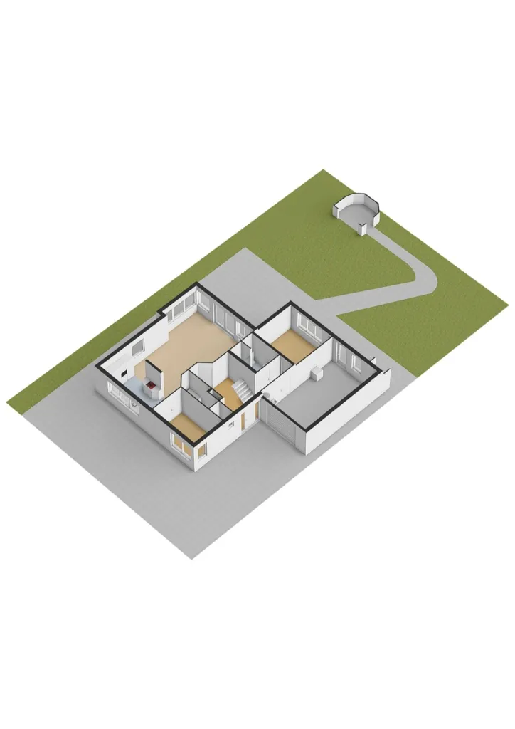 Floor Plan - Dwelling with Garden on Moleplaat in Leeuwarden