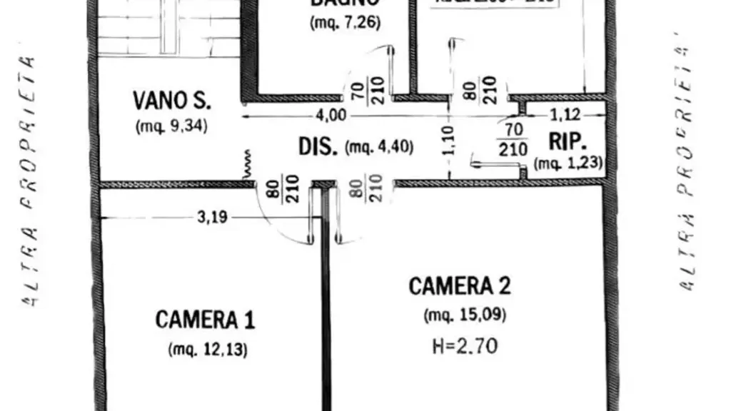 Planimetria - Terraced Villa with Garden in Broni