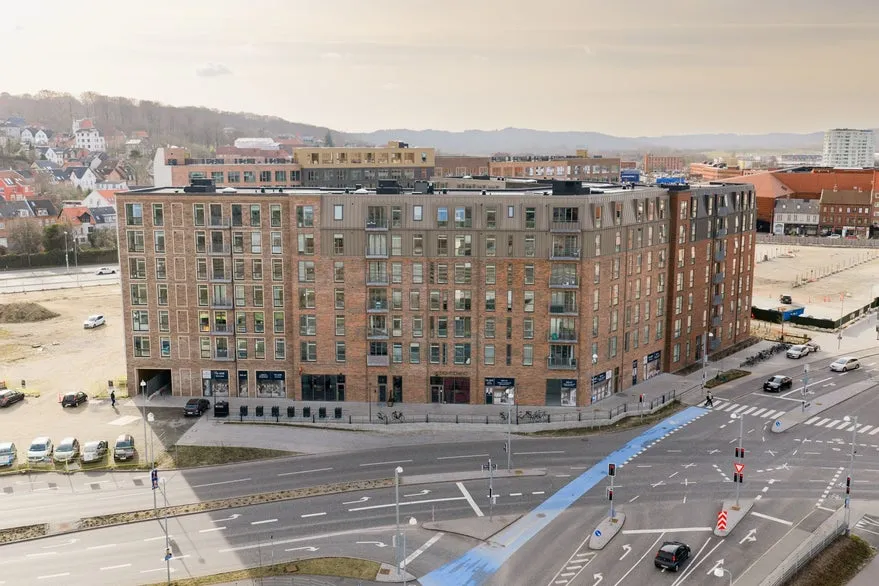 Vue aérienne - Mixed-Use Development in Vejle Centre