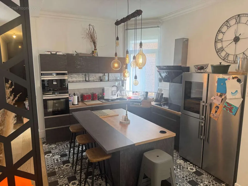 Cuisine - Appartement de Luxe avec Jardin à Lille