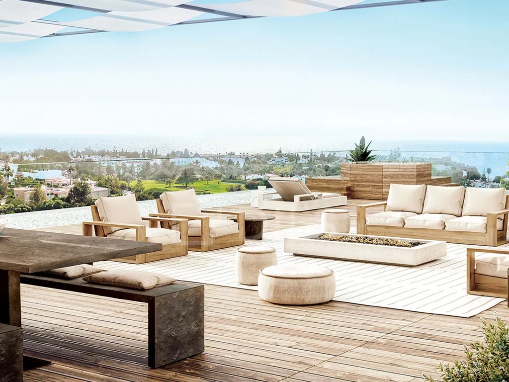 Terrace - Luxury Apartment with Beach Proximity in Lagoa