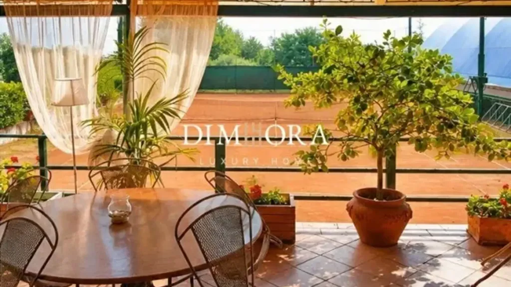 Terrasse - Casale with Tennis Courts in Morolo