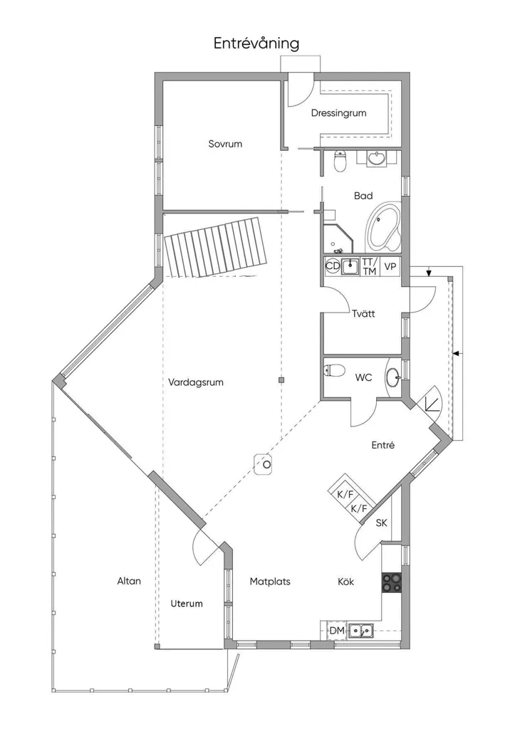 Plan - Villa with Sea View and Strandline on Öland