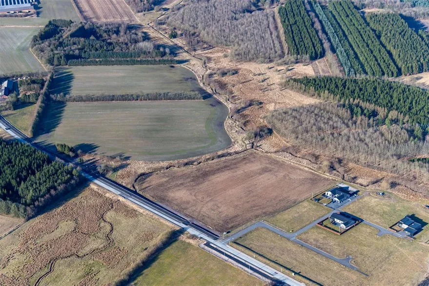 Vue aérienne - Development Plot with Natural Surroundings in Bording