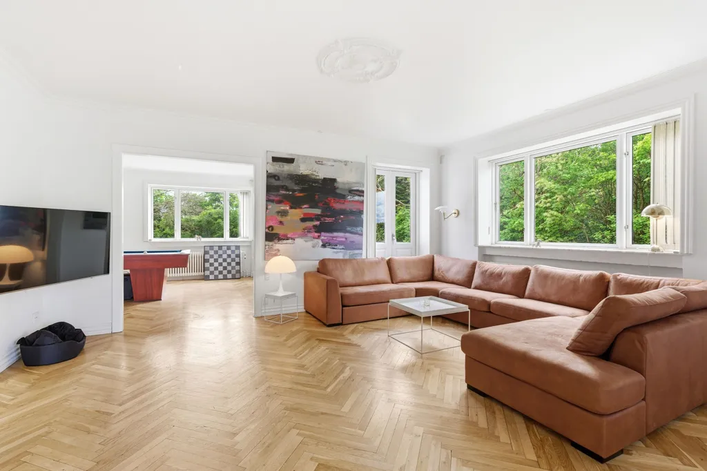 Séjour - Villa with Forest View in Hammelev