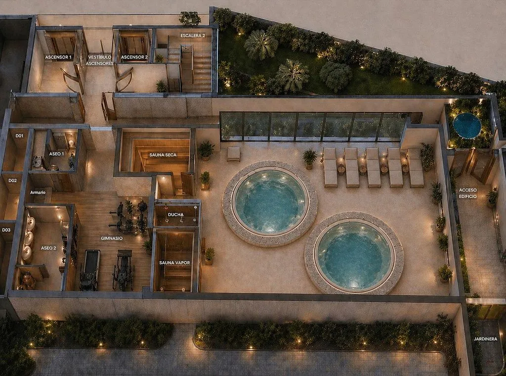 Aerial - New Flat with Pool in La Cala de Finestrat
