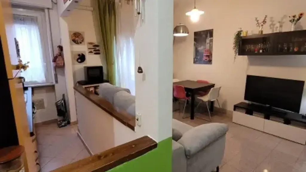 Séjour - Rusticated Two-Bedroom Apartment in Quinto Romano, Milan