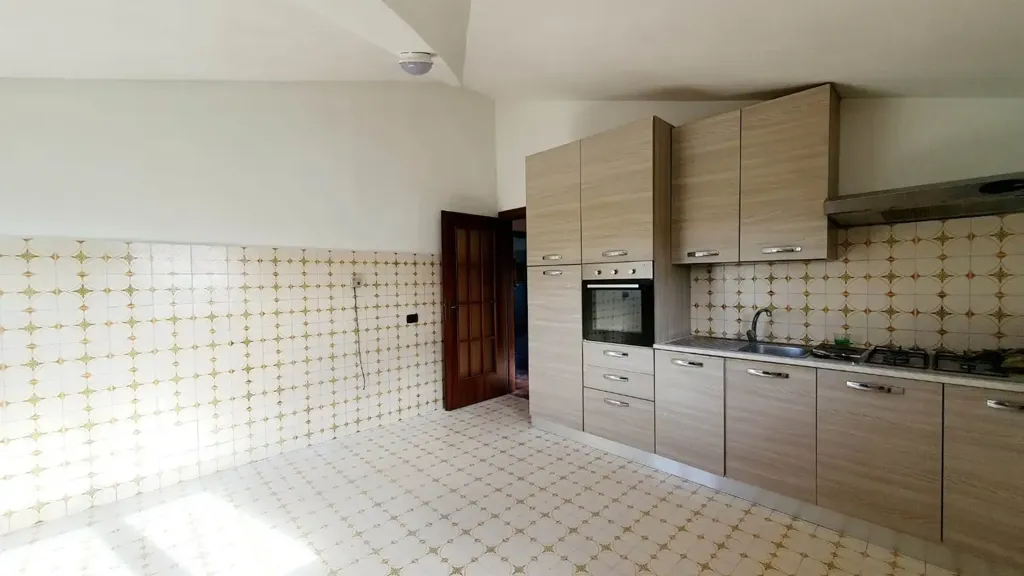 Cuisine - Apartment with Panoramic Terrace in Fiano Romano