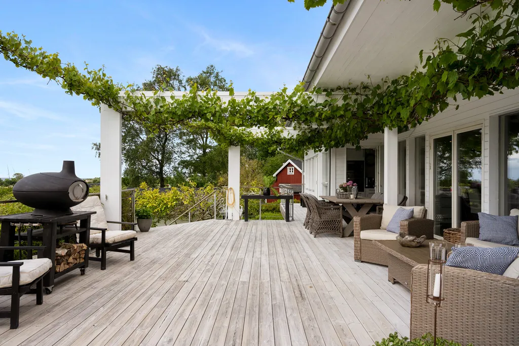 Terrasse - Villa with Sea View in Ringenäs