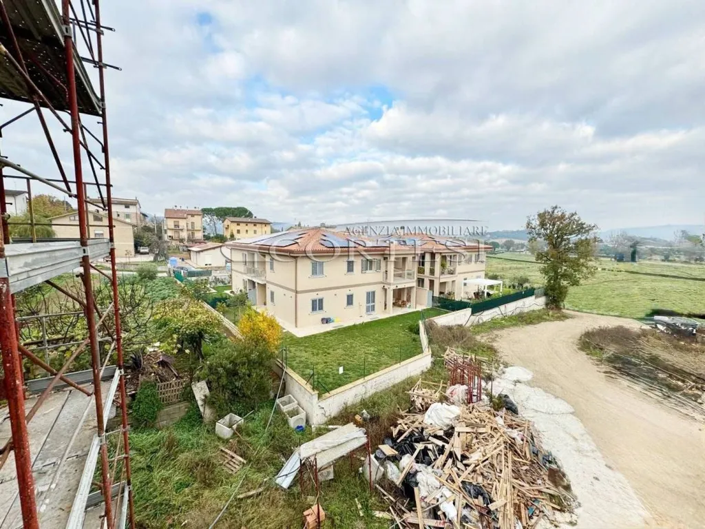 Vue aérienne - Newly Built Apartment with Private Garden in Solomeo