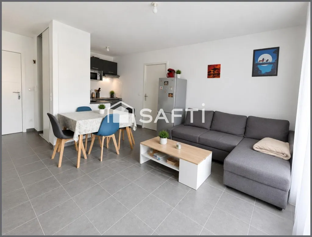 Séjour - Appartement Moderne avec Terrasse à Saint-André-de-Cubzac