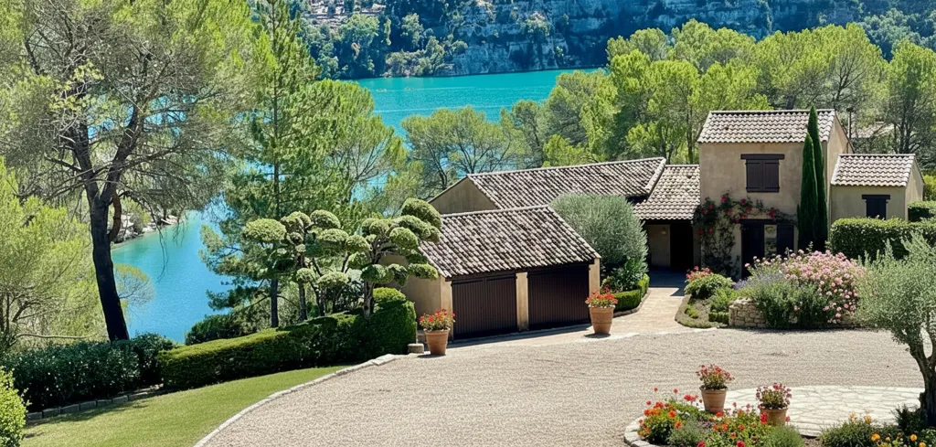 Extérieur - Villa pied dans l'eau avec port privé près du lac d'Esparron
