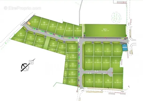 Plaan - Builder's Plot with Access to A25 in Ledringhem