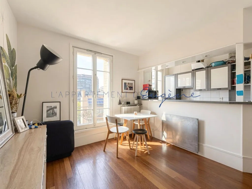 Living Room - Duplex with River View in Boulogne-Billancourt