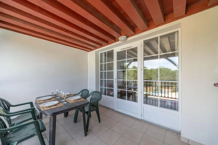 Terrasse - Appartement au Golf de Biscarrosse avec Piscine