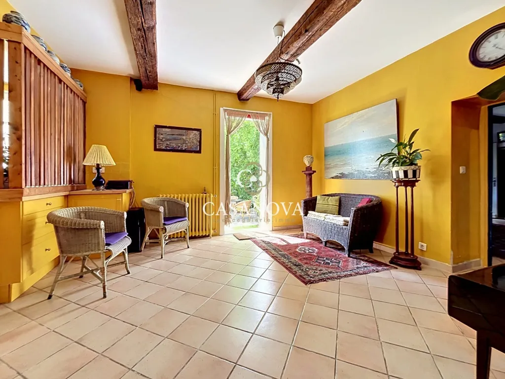 Living Room - Character House with Intimate Garden near Pézenas