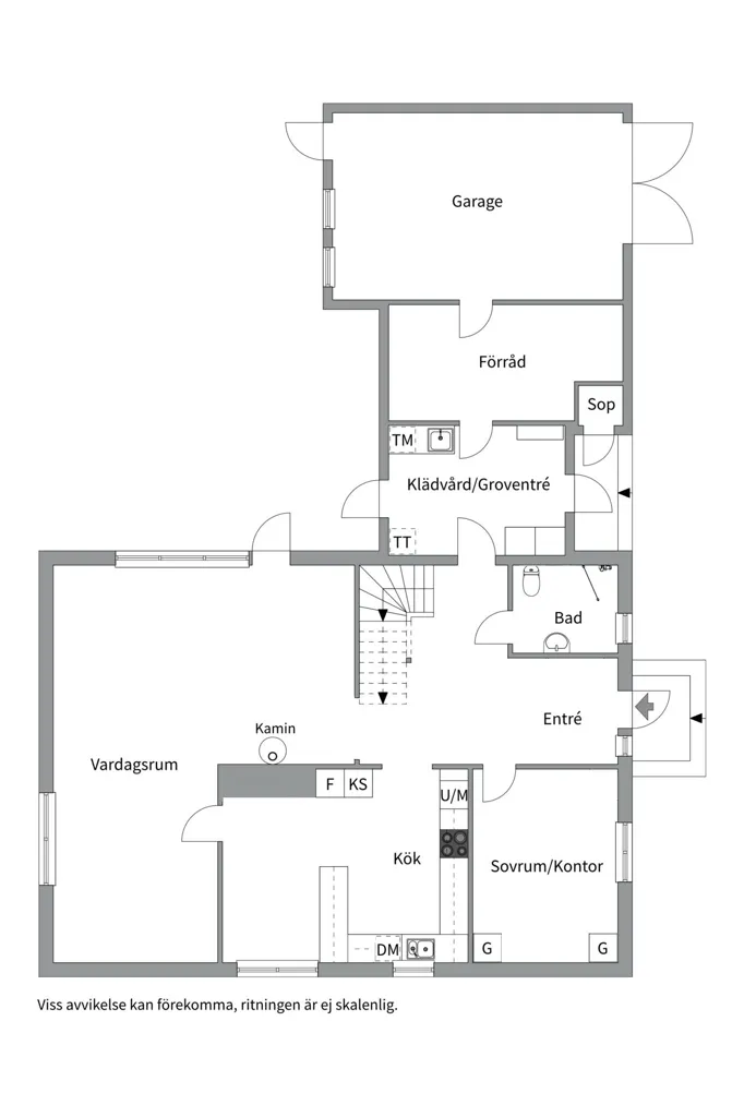 Plan - 1.5-Floor Villa with Garden in Västerås