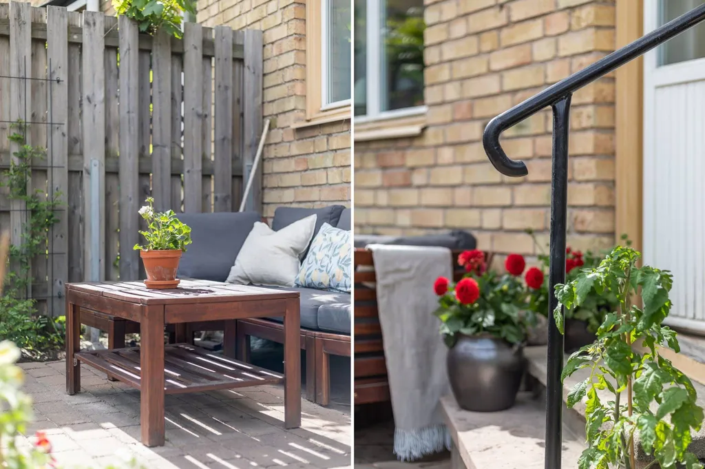 Terrace - Renovated Flat with Garden in Främre Luthagen