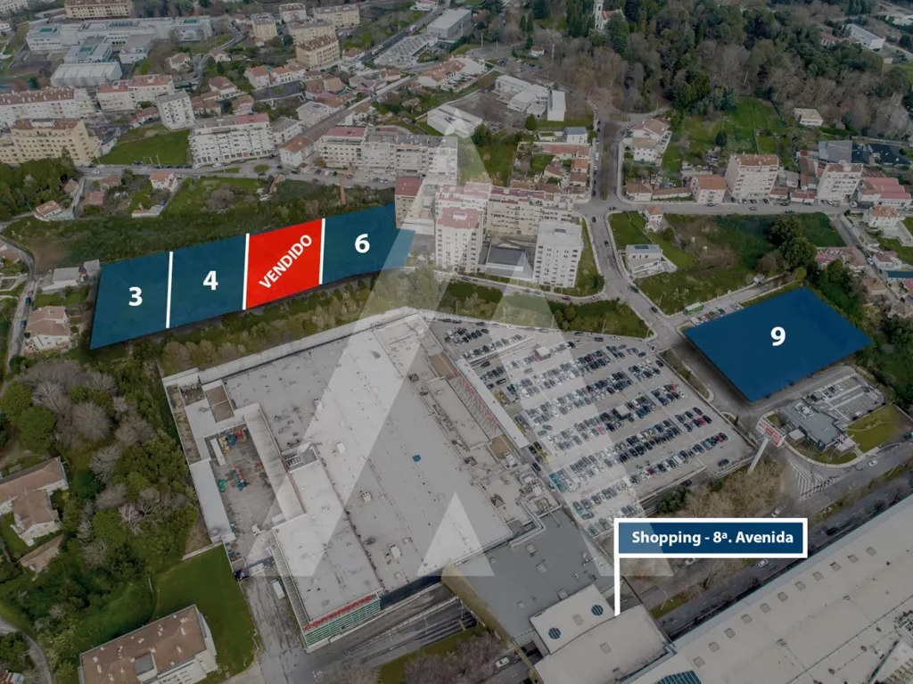 Õhuvaade - Construction Plot with Central Location in São João da Madeira