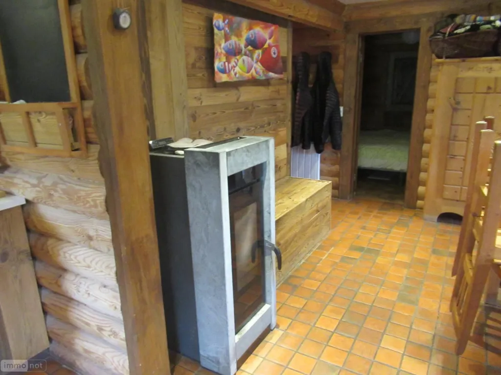 Entrée - Chalet Bois avec Vue Dégagée à Molines-en-Queyras