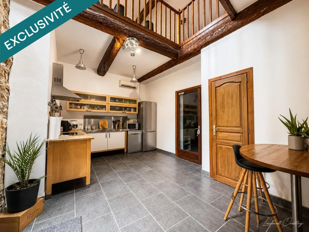 Kitchen - Charming House with Courtyard in Salles-d'Aude
