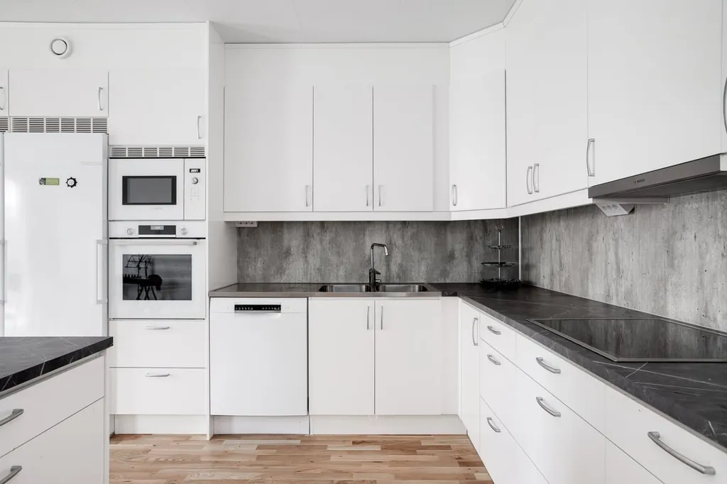 Cucina - New Build Flat with West-Facing Terrace in Färjestaden