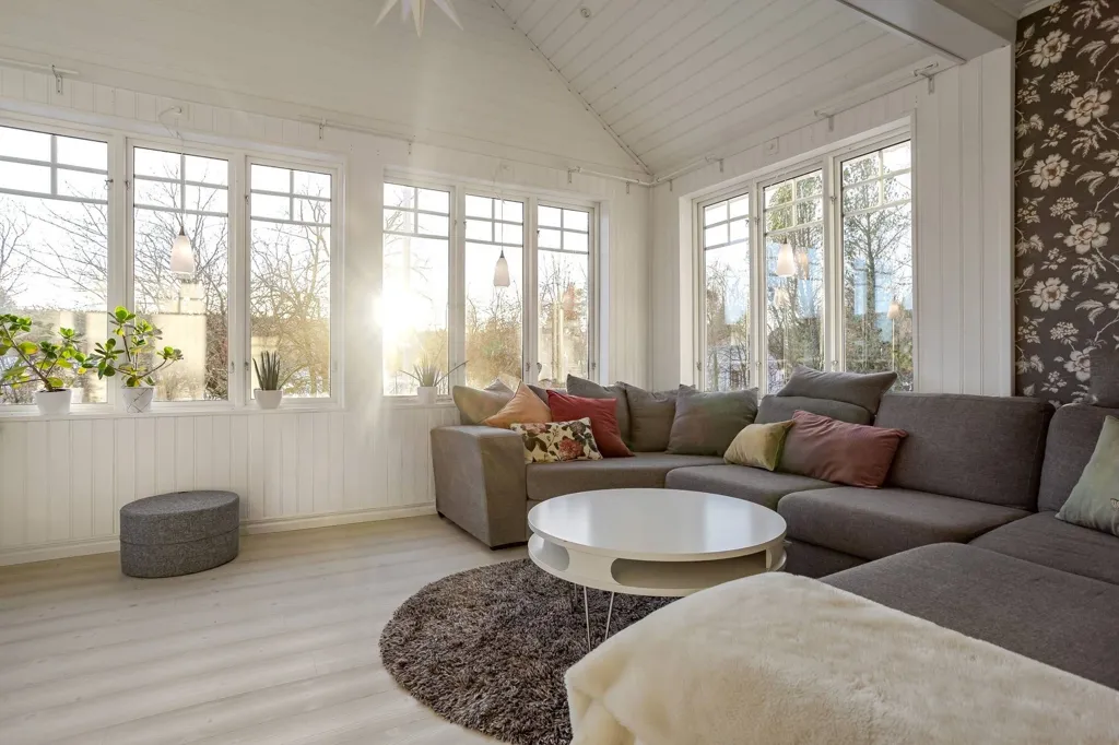 Living Room - Well-Maintained Farmhouse with Stables in Västernorrland