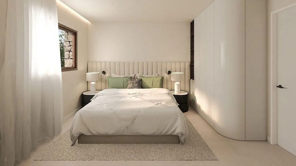 Bedrooms - Contemporary Villa with Pool in Cala Flores