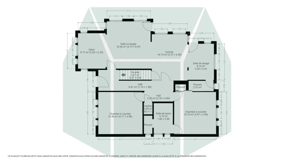 Plan - Villa Pleine de Caractère avec Jardin à la Coquinie