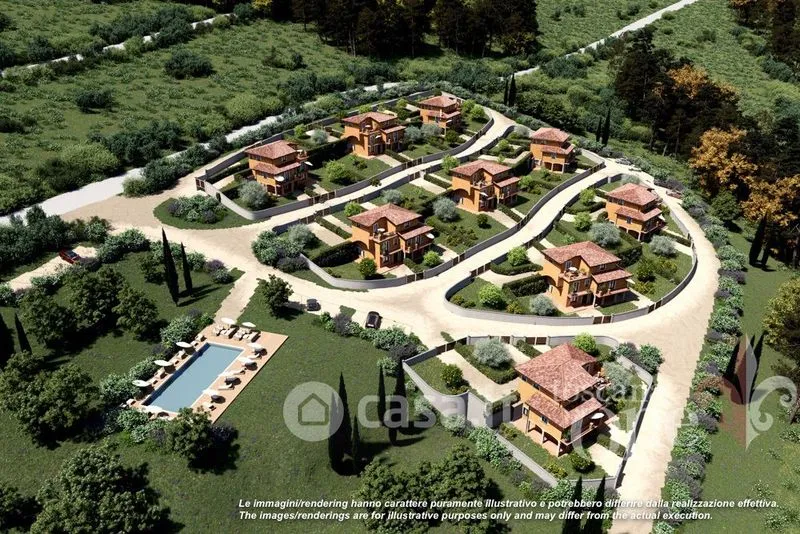 Vista aerea - Appartamento con giardino e terrazza a Trecchina