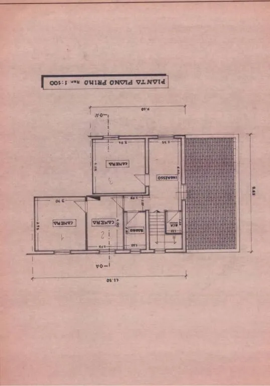 Plan - Terraced House with Garden in Vinci