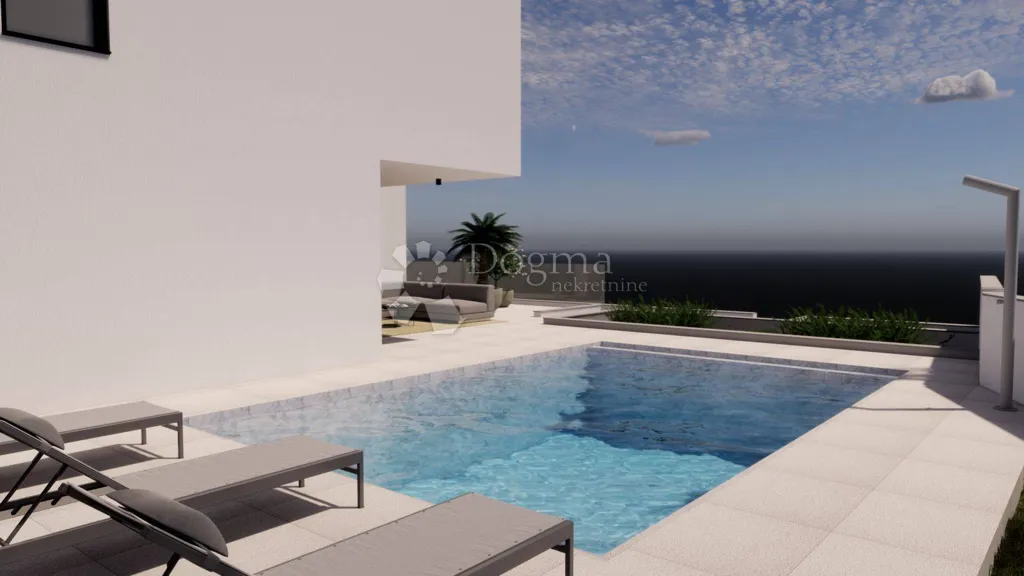 Piscine - Modern Villa with Sea View in Bol