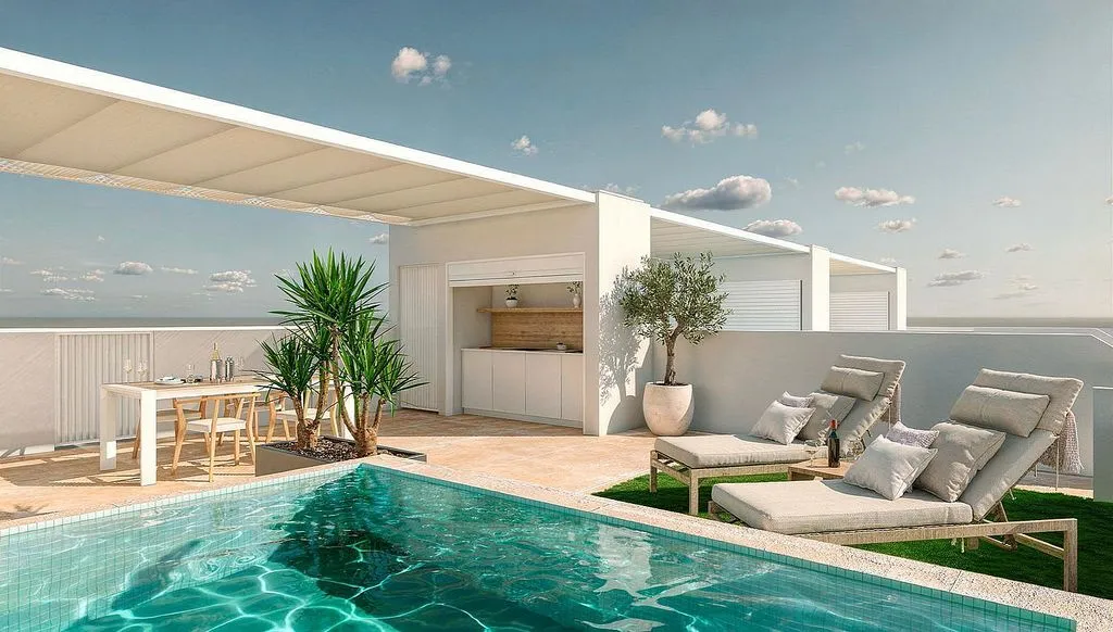 Piscine - New Apartment with Pool in Pilar de la Horadada