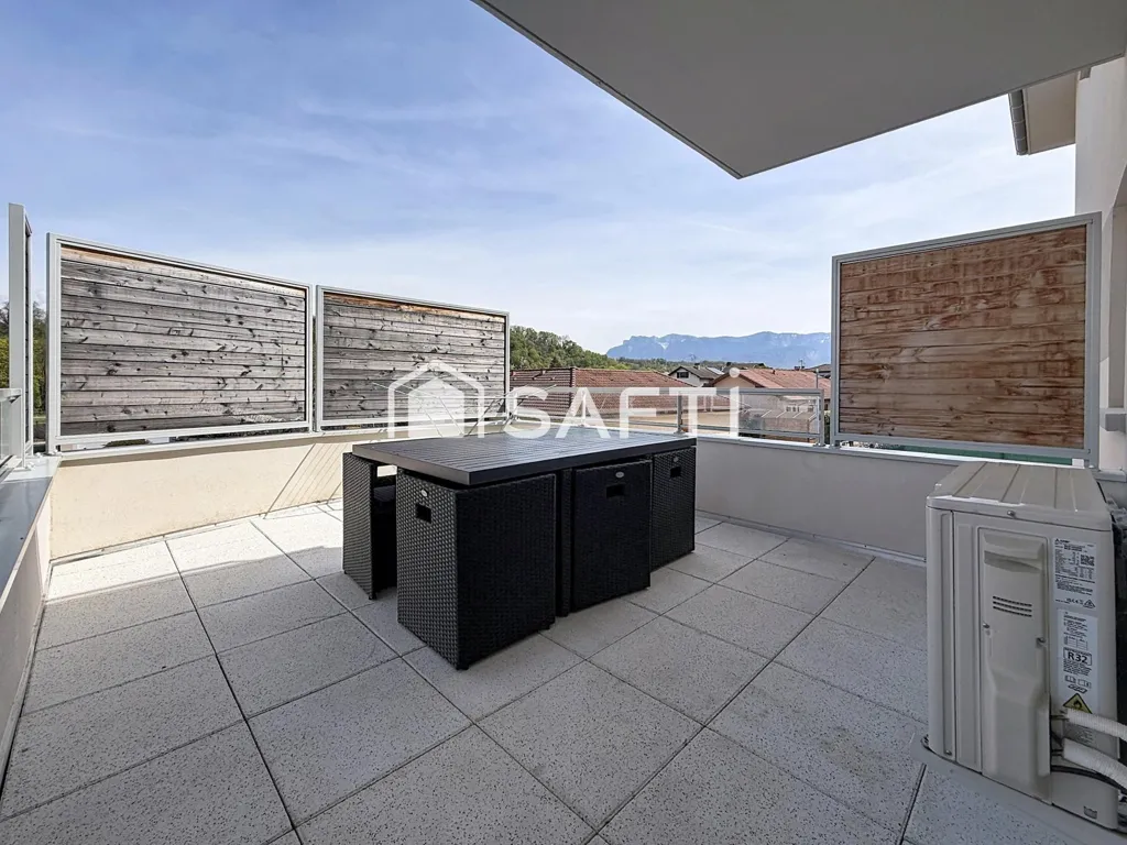 Terrasse - Appartement avec Terrasse et Parking à Renage