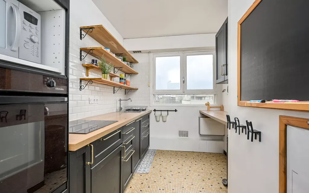 Köök - Apartment with Park View in Vanves Centre