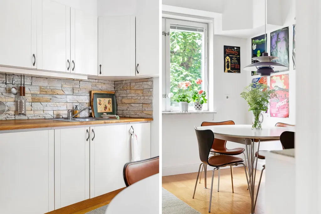 Cuisine - Well-Planned Apartment with Balcony in Lund