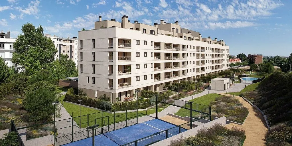 Vue aérienne - New Flat with Pool in Pinar de Jalón