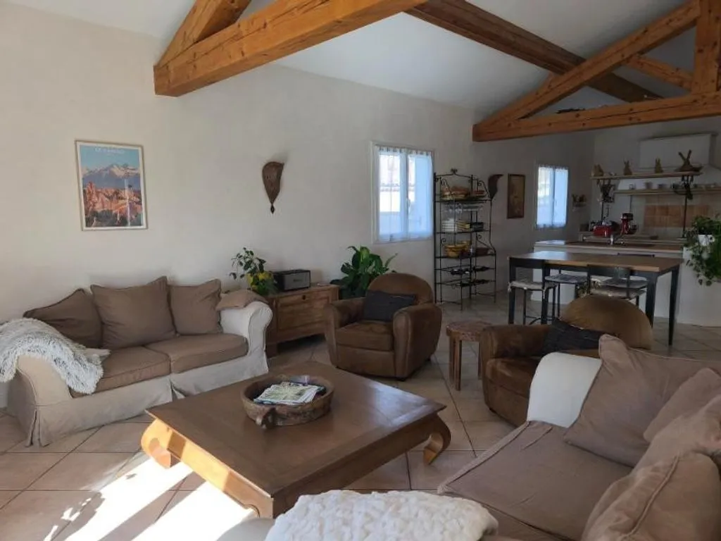 Séjour - Villa de Plain-Pied avec Piscine à Navès