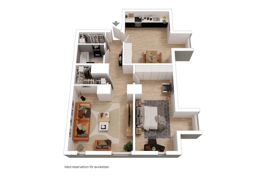 Plan - Charming Apartment with Terrace in Örebro