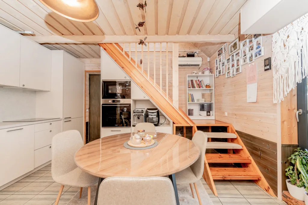 Dining Room - Renovated Cottage with Sauna in Soeva