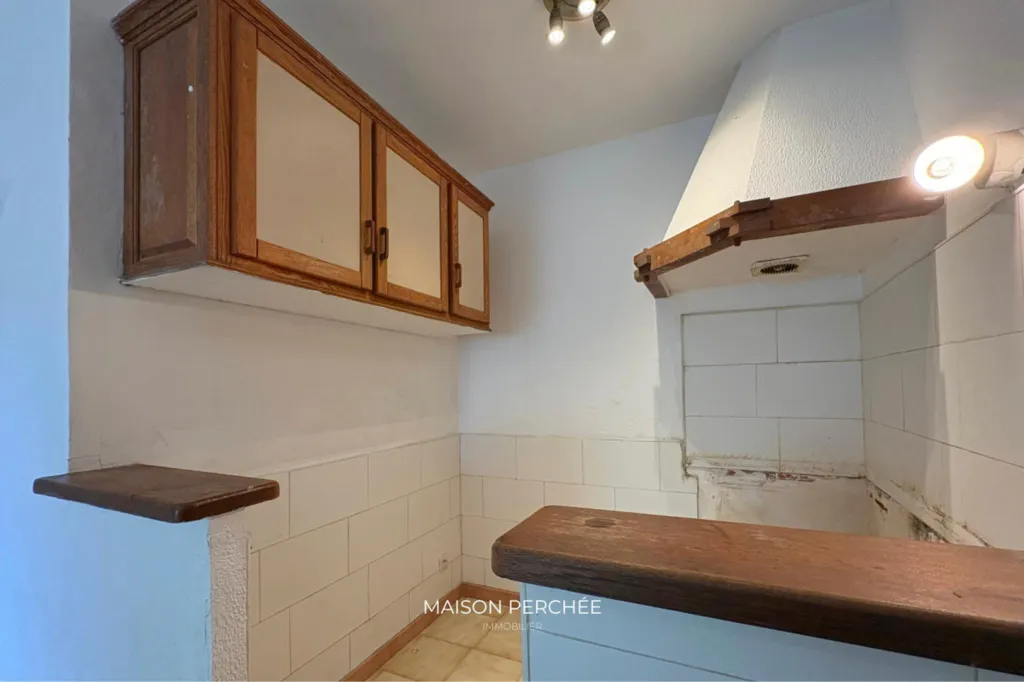 Köök - Studio with Parking in Draguignan