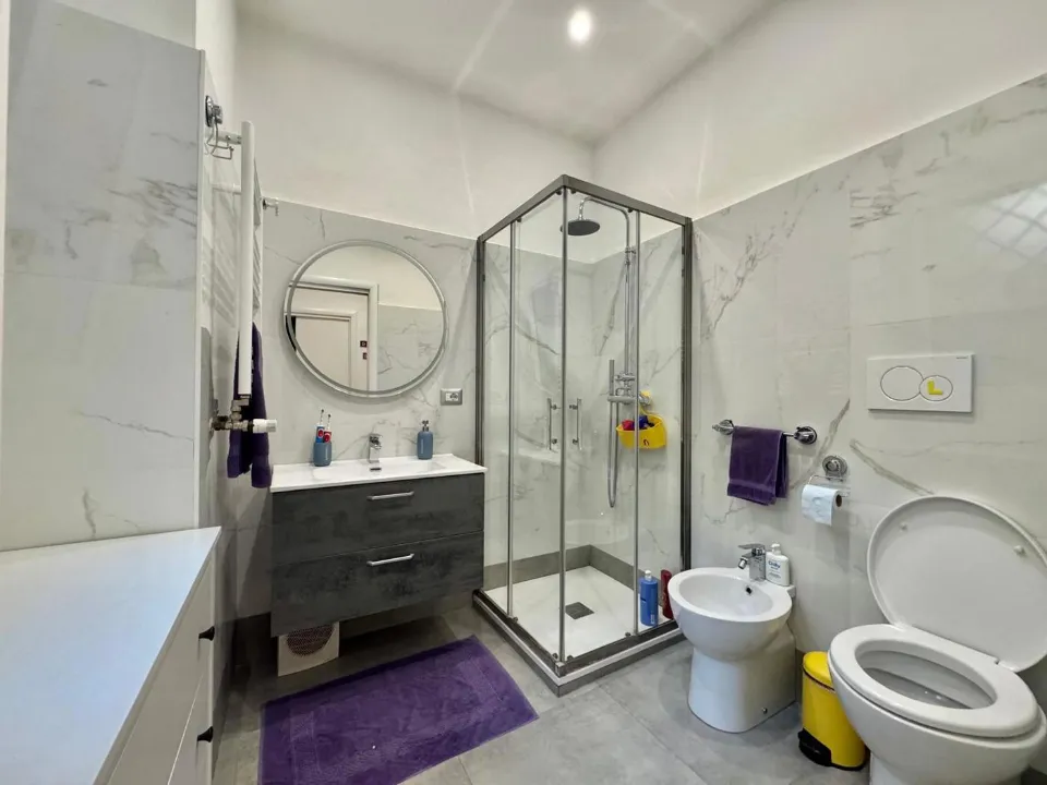 Salles de bain - Rustic-Style Apartment with Terraces in Parioli, Rome